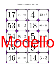 Domino | Aritmetica fino a 100 | Attività Matematica