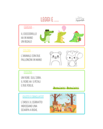 Leggi e completa - lettura, ascolto e comprensione