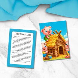"I tre porcellini" storia in PDF da stampare