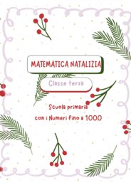 Matematica natalizia classe terza scuola primaria