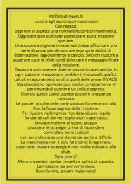 Missione INVALSI – Stazioni Matematiche per la classe quinta Creato da