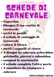 Schede di CARNEVALE