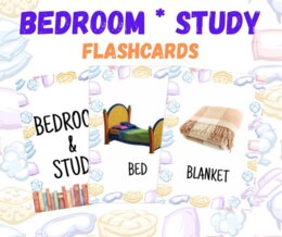 BEDROOM, STUDY - flashcards