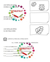 Analisi testuale e attività di lettoscrittura - Lina, la Farfalla Colorata