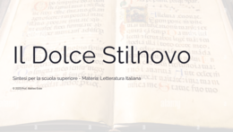 Il Dolce Stilnovo: Unità Didattica Completa + Verifica (PPTX Modificabile)
