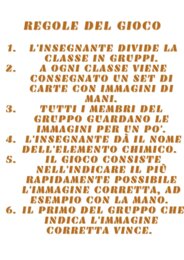 Mani rapide - elementi chimici