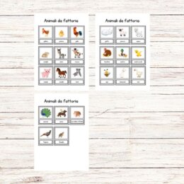 Flashcards animali della fattoria