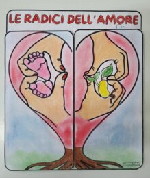Biglietto per la festa della mamma e filastrocca in rima "Le Radici dell'Amore"