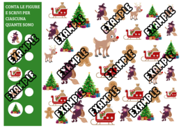 COMPITI DI NATALE DI ITALIANO E MATEMATICA - 10 SCHEDE