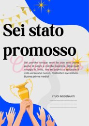10 DIPLOMI DI PROMOZIONE DALLA QUINTA ELEMENTARE ALLA PRIMA MEDIA