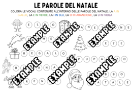 COMPITI DI NATALE DI ITALIANO E MATEMATICA - 10 SCHEDE