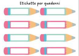 Etichette per quaderni
