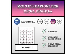 Domino - Moltiplicazioni per cifra singola | Attività Matematica