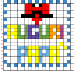 pixel art festa del papà