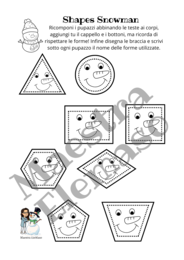 Shapes snowman
