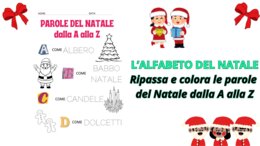 ALFABETO DI NATALE - Ripassa e colora le parole del Natale dalla A alla Z