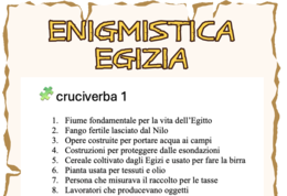 Cruciverba: l'antico Egitto