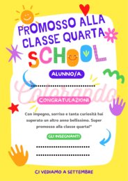 Diplomini di Promozione in Classe quarta – Colorati, Pronti da Stampare e Personalizzare