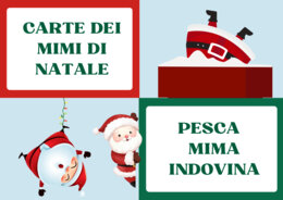 Carte dei mimi di Natale