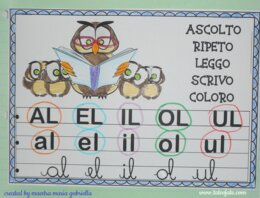 CONSONANTE L : SILLABE INVERSE con ALbero OLmo