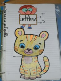 Lettera T di Tigrottina creativa