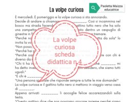 La volpe curiosa scheda didattica n 4
