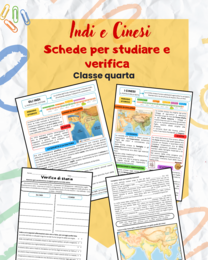 Indi e Cinesi (classe quarta) - schede informative e verifica