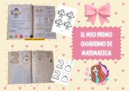 Kit completo matematica e geometria in classe prima  quaderno + 230 schede
