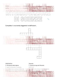 Interrogazione scritta di Scienze – Regione Piemonte