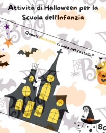 Attività di Halloween per la scuola dell’infanzia – 8 schede gioco stampabili