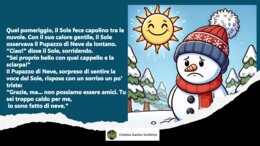 " IL SOLE E IL PUPAZZO DI NEVE"