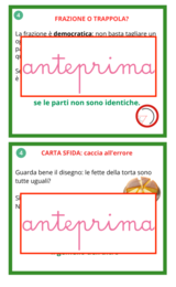 Missione Frazioni: Kit di 10 coppie di carte per l'Apprendimento attivo- Dall'azione al calcolo autonomo: un percorso strutturato per trasformare l'Intero