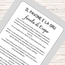 Il pavone e la gru - Favola di Esopo