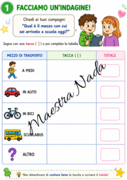 Attività per l’accoglienza classe quarta primaria