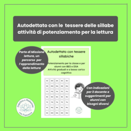 Autodettato Sillabico: Schede e Tessere per la Composizione di Parole | BES/DSA (modulo D)