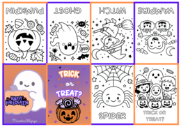 MINI COLOURING BOOK di HALLOWEEN
