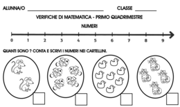 Verifica di matematica quadrimestrale + griglia per valutazione - classe 1 -