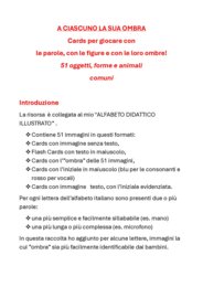 A ciascuno la sua ombra: ALFABETO ILLUSTRATO E CARDS CON LE OMBRE