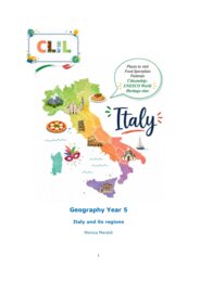 CLIL Geo classe 5^: Italy and its Regions