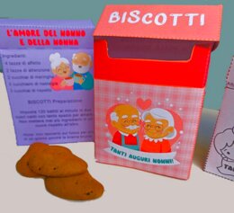 Scatola per biscotti per la festa dei nonni