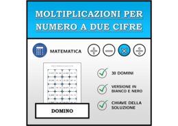 Domino - Moltiplicazioni per numero a due cifre | Attività Matematica