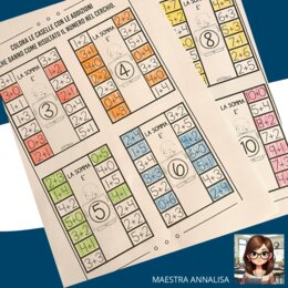 2 schede didattiche "La somma è" (classe 1 primaria)