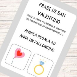 Schede didattiche San Valentino - Schede didattiche di italiano classe prima e seconda