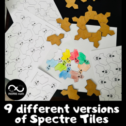 FREE Collaborative Halloween Bulletin Board Tessellation Project Math Activity