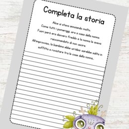 Racconti fantasy da completare - Laboratorio di scrittura per la classe quinta