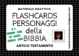 N. 2 FLASHCARDS PERSONAGGI DELLA BIBBIA