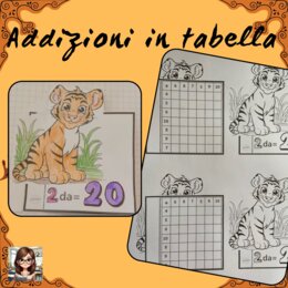 Addizioni in tabella_tigre