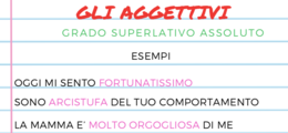 I GRADI DELL'AGGETTIVO