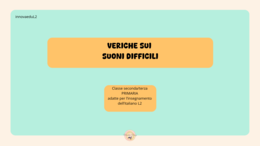 Verifiche sui suoni difficili. Classe seconda/terza Primaria Italiano L2