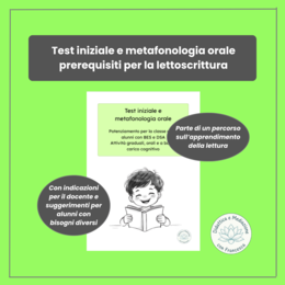 Prerequisiti di Lettura: Test d'Ingresso e Metafonologia Orale | Infanzia e Prima Primaria